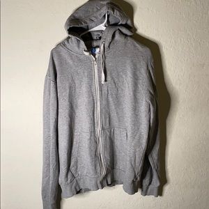 Grey Zip up hoodie